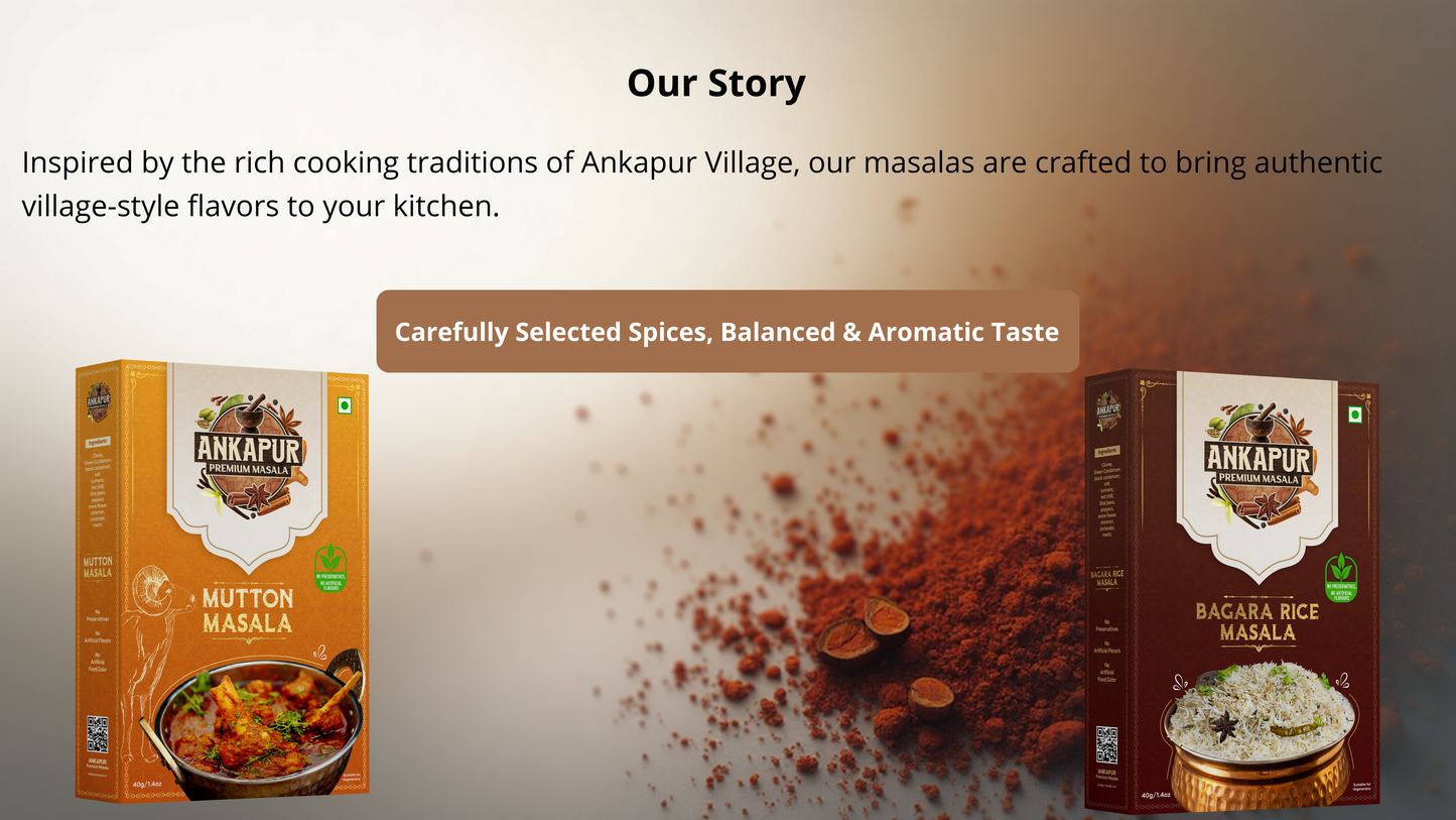 Ankapur Premium Mutton & Bagara Masala | Duo Combo