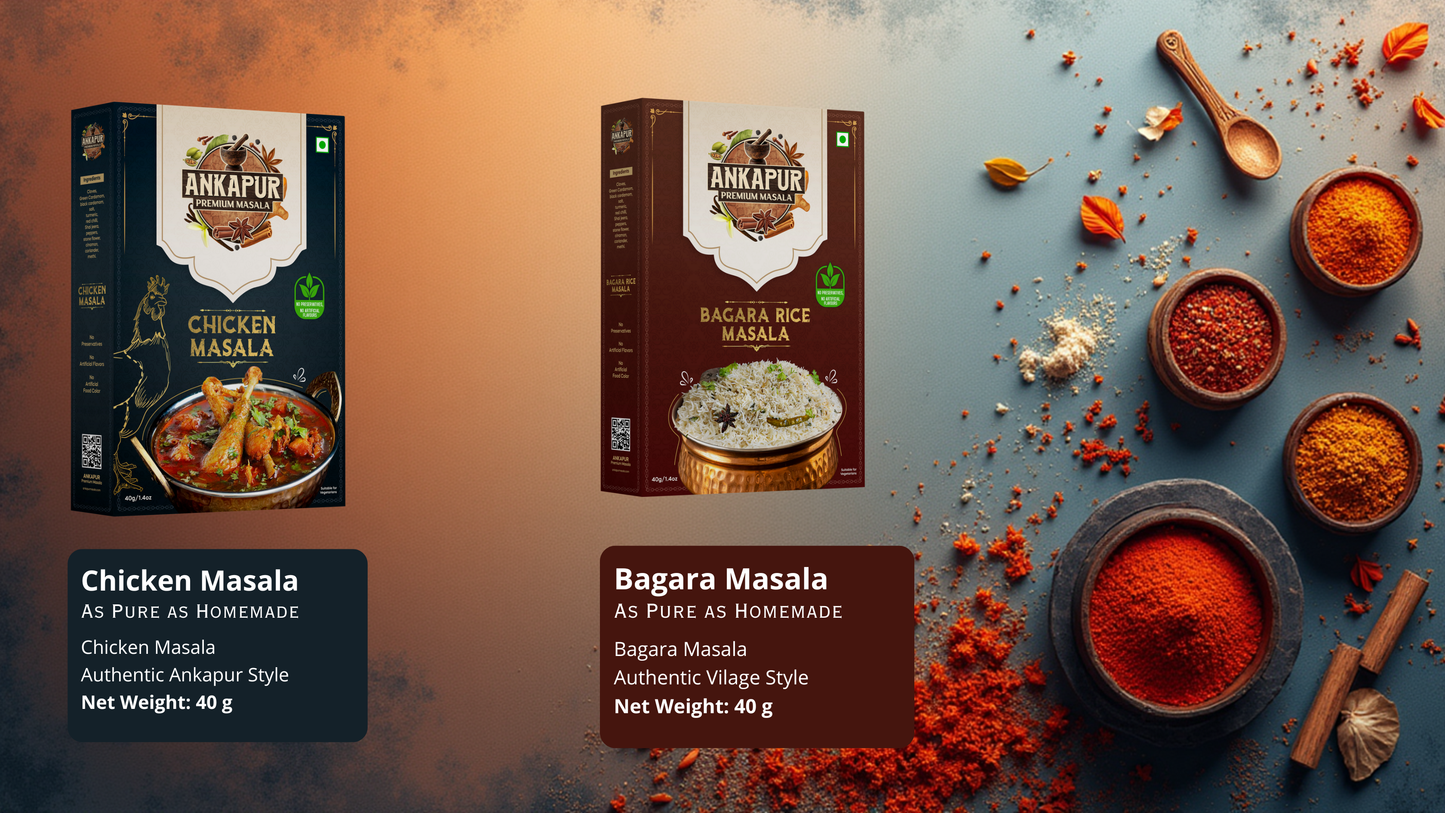 Ankapur Premium Chicken & Bagara Masala | Duo Combo