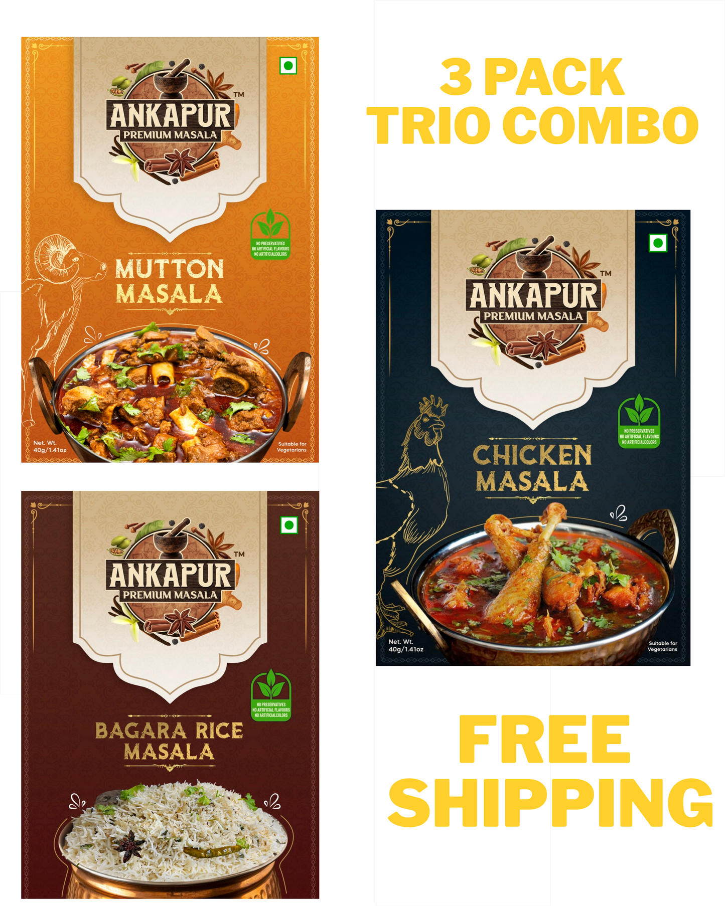 Ankapur Premium Masala |  Trio Combo