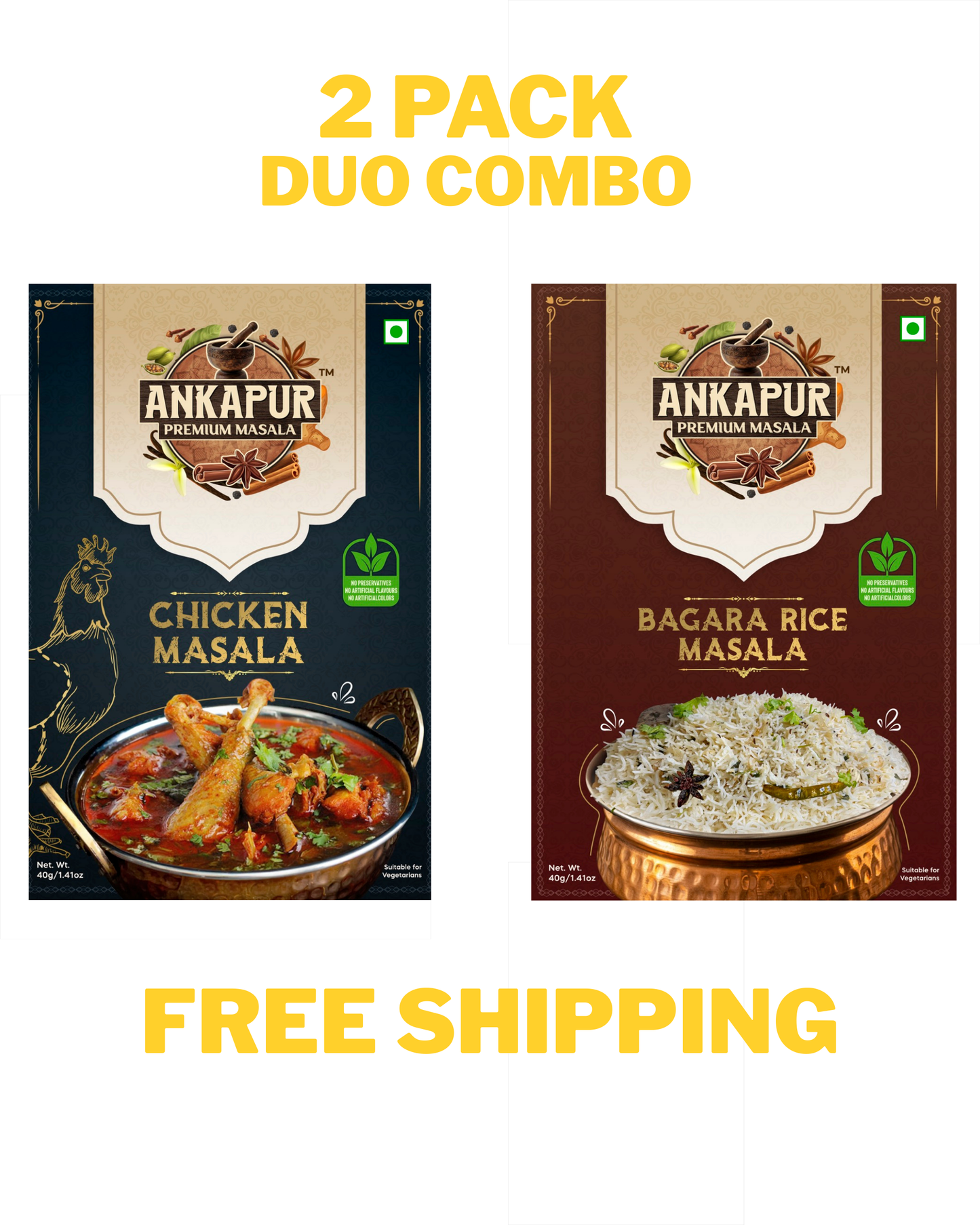 Ankapur Premium Chicken & Bagara Masala | Duo Combo